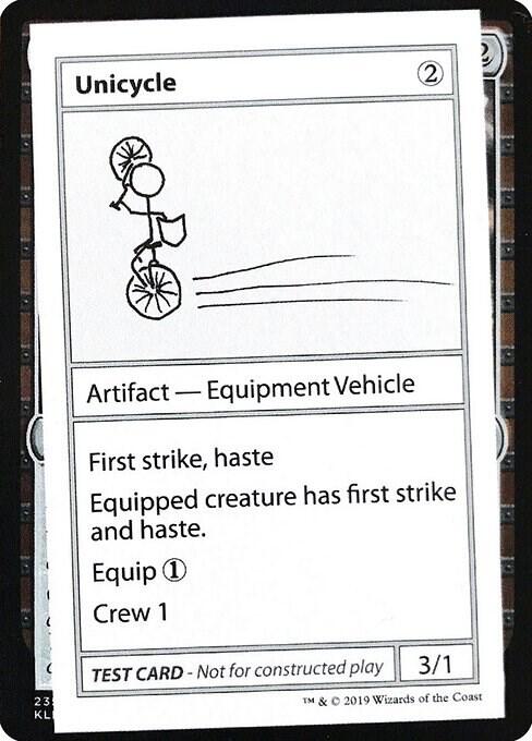 Unicycle (No PW Symbol) card from Mystery Booster: Convention Edition Exclusives