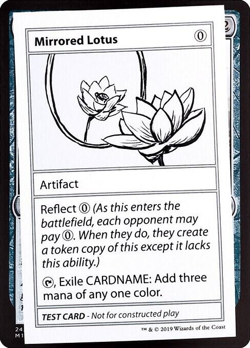 Mirrored Lotus (No PW Symbol) card from Mystery Booster: Convention Edition Exclusives
