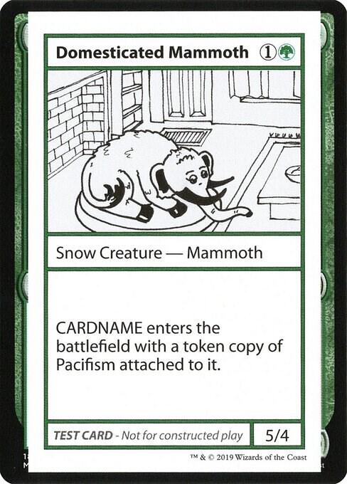 Domesticated Mammoth (No PW Symbol) card from Mystery Booster: Convention Edition Exclusives