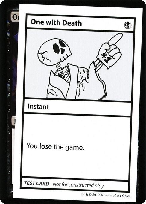 One With Death (No PW Symbol) card from Mystery Booster: Convention Edition Exclusives
