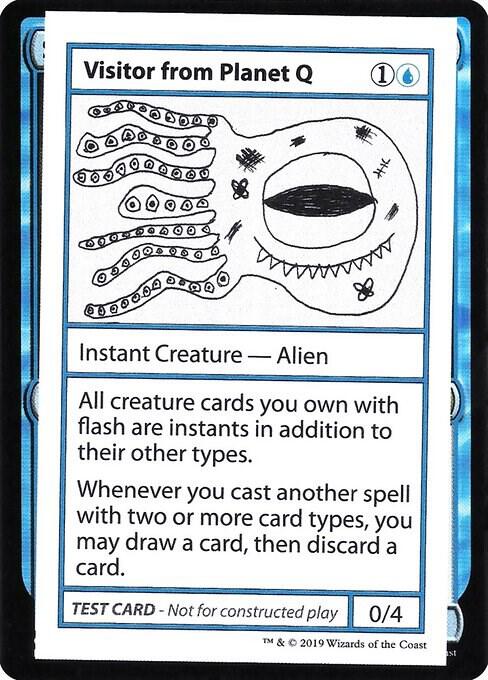 Visitor from Planet Q (No PW Symbol) card from Mystery Booster: Convention Edition Exclusives