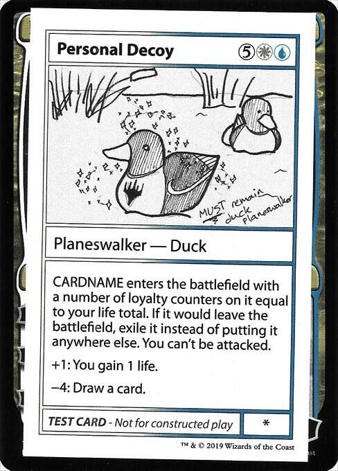 Personal Decoy (No PW Symbol) card from Mystery Booster: Convention Edition Exclusives