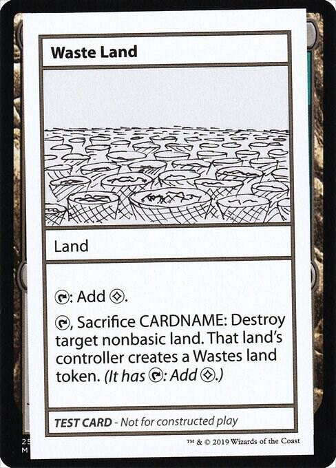 Waste Land (No PW Symbol) card from Mystery Booster: Convention Edition Exclusives
