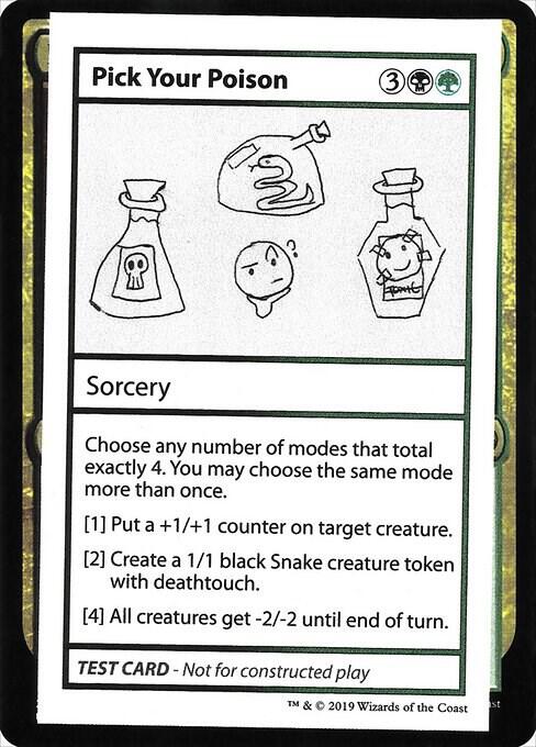 Pick Your Poison (No PW Symbol) card from Mystery Booster: Convention Edition Exclusives