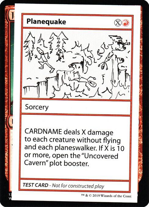 Planequake (No PW Symbol) card from Mystery Booster: Convention Edition Exclusives