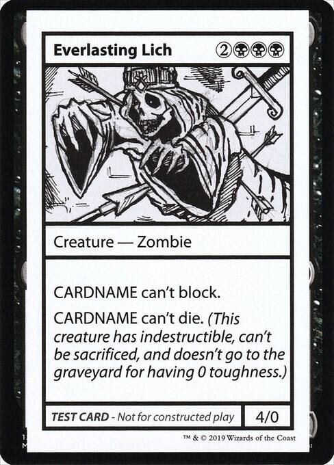 Everlasting Lich (No PW Symbol) card from Mystery Booster: Convention Edition Exclusives