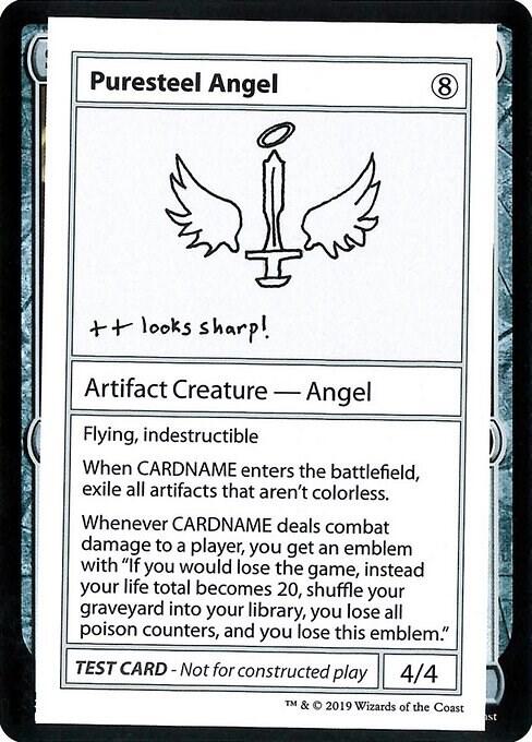 Puresteel Angel (No PW Symbol) card from Mystery Booster: Convention Edition Exclusives