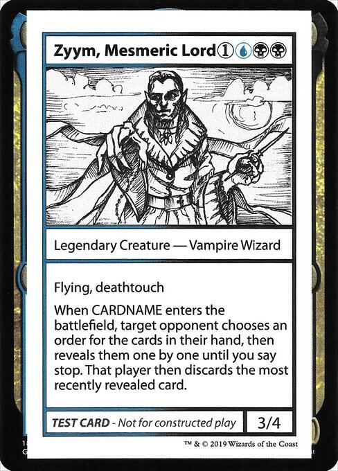 Zyym, Mesmeric Lord (No PW Symbol) card from Mystery Booster: Convention Edition Exclusives