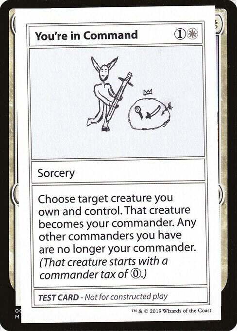 You're In Command (No PW Symbol) card from Mystery Booster: Convention Edition Exclusives