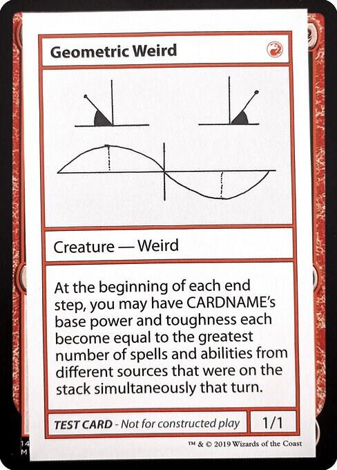 Geometric Weird (No PW Symbol) card from Mystery Booster: Convention Edition Exclusives