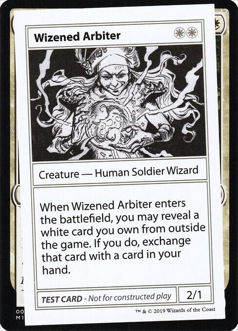 Wizened Arbiter (No PW Symbol) card from Mystery Booster: Convention Edition Exclusives