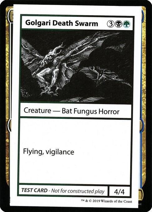 Golgari Death Swarm (No PW Symbol) card from Mystery Booster: Convention Edition Exclusives