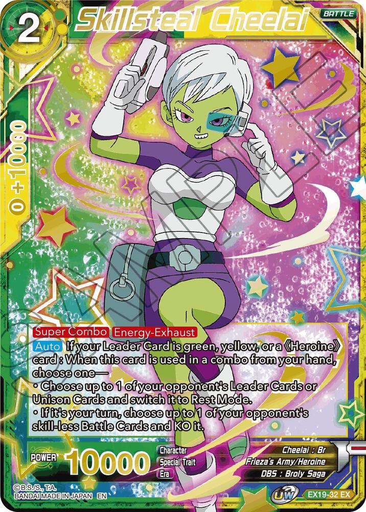 Skillsteal Cheelai EX19-32 card from Special Anniversary Set 2021