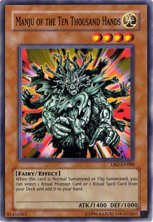Manju of the Ten Thousand Hands DR2-EN089 card from Dark Revelation Volume 2