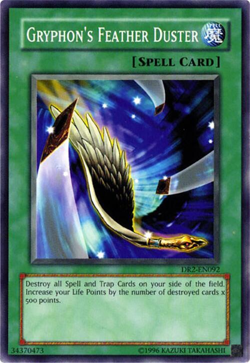 Gryphon's Feather Duster DR2-EN092 card from Dark Revelation Volume 2