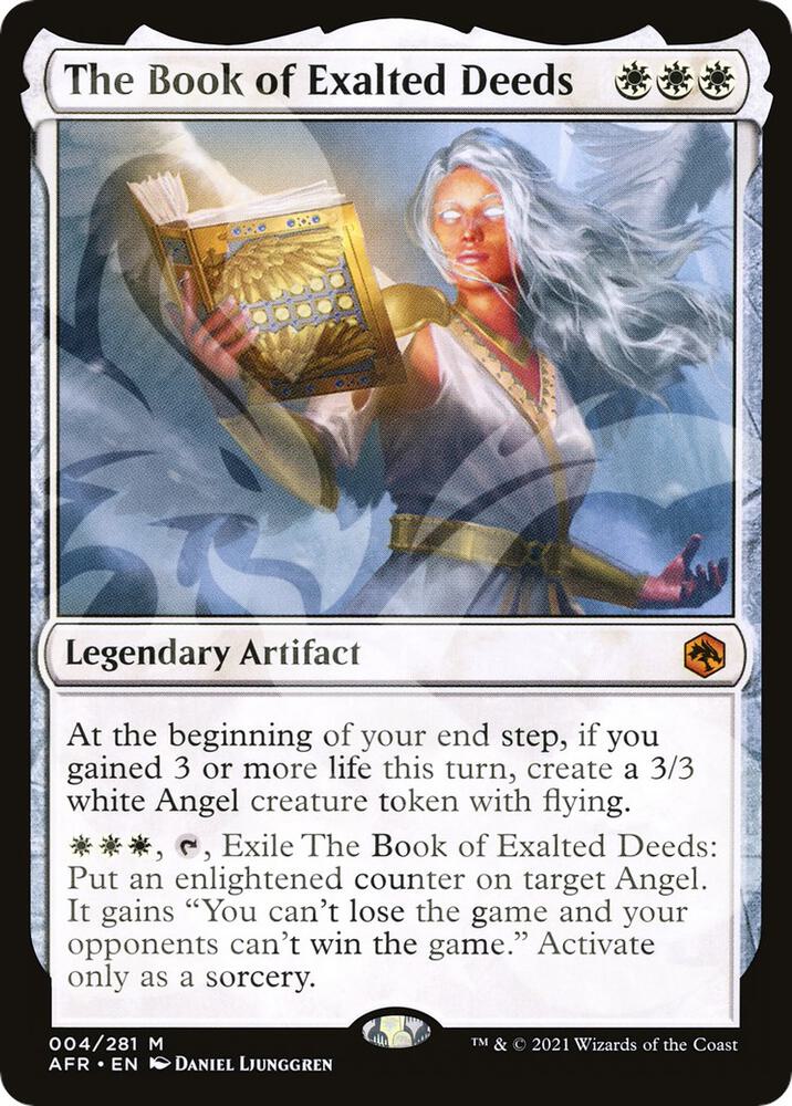 The Book of Exalted Deeds 4 card from AFR Ampersand Promos