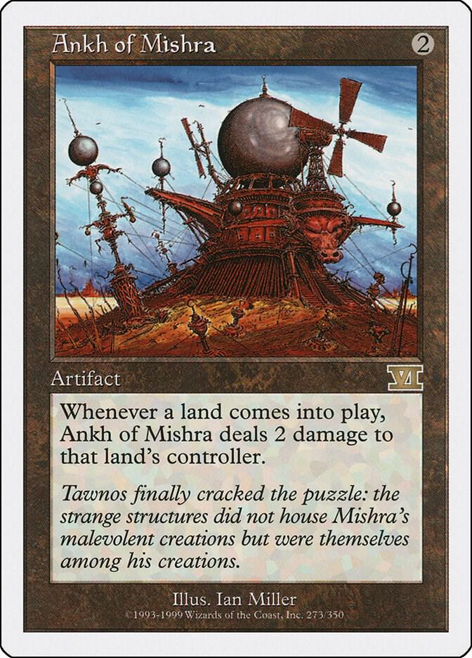 Ankh of Mishra 273 card from Classic Sixth Edition