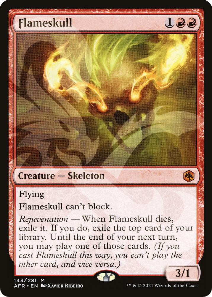 Flameskull 143 card from AFR Ampersand Promos