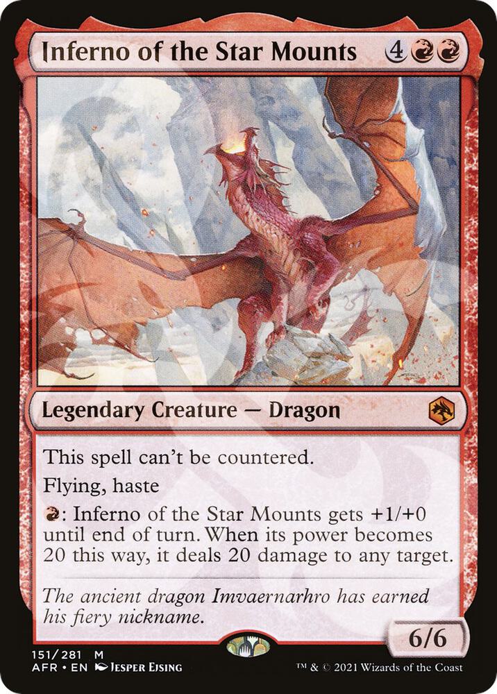 Inferno of the Star Mounts 151 card from AFR Ampersand Promos
