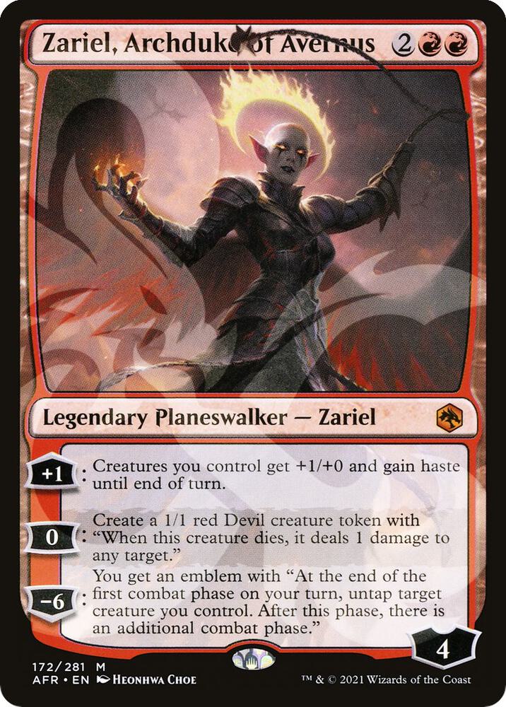Zariel, Archduke of Avernus 172 card from AFR Ampersand Promos