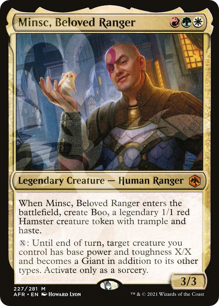 Minsc, Beloved Ranger 227 card from AFR Ampersand Promos