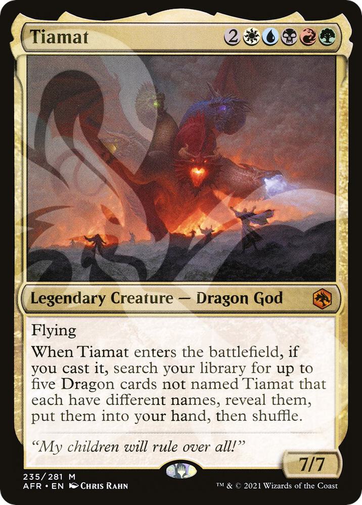 Tiamat 235 card from AFR Ampersand Promos