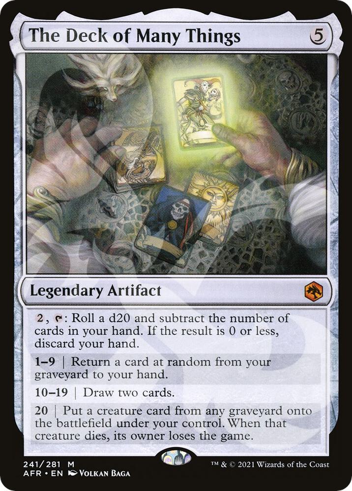 The Deck of Many Things 241 card from AFR Ampersand Promos