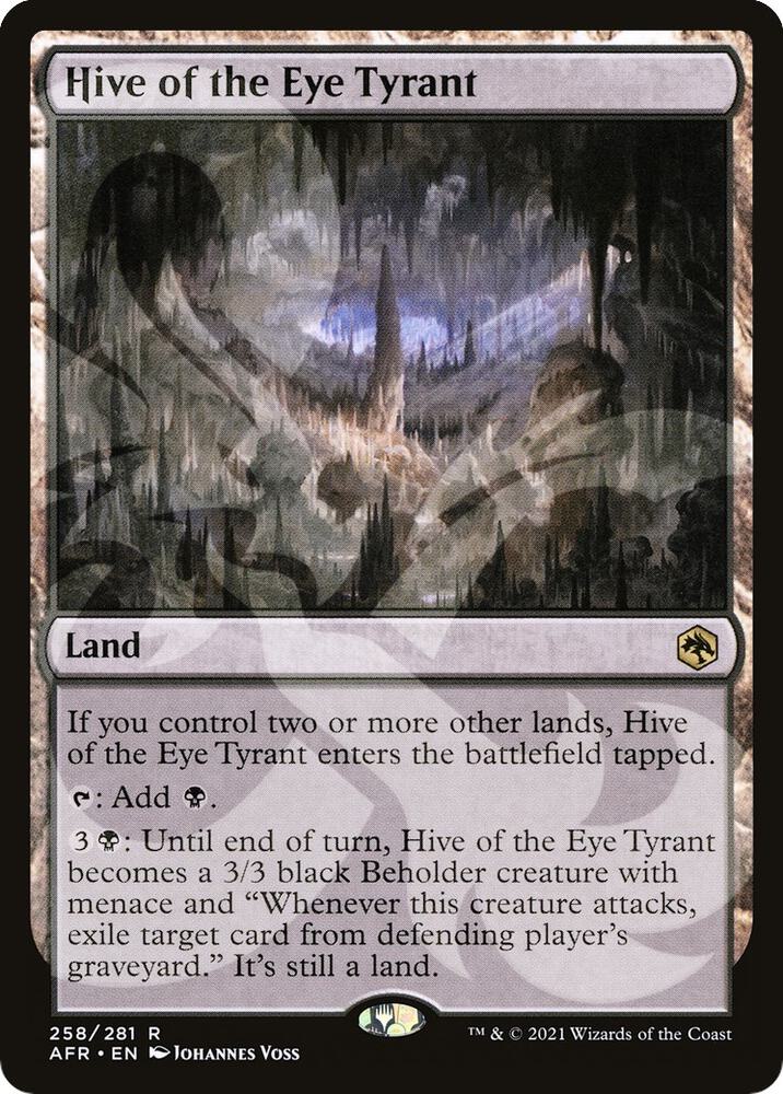 Hive of the Eye Tyrant 258 card from AFR Ampersand Promos