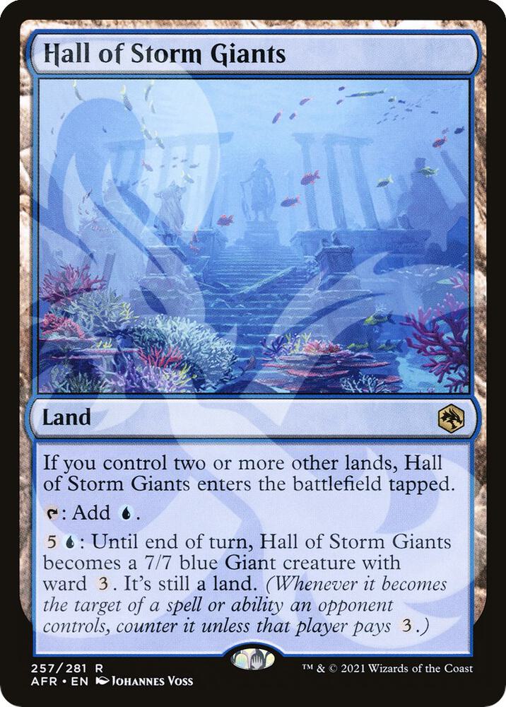 Hall of Storm Giants 257 card from AFR Ampersand Promos