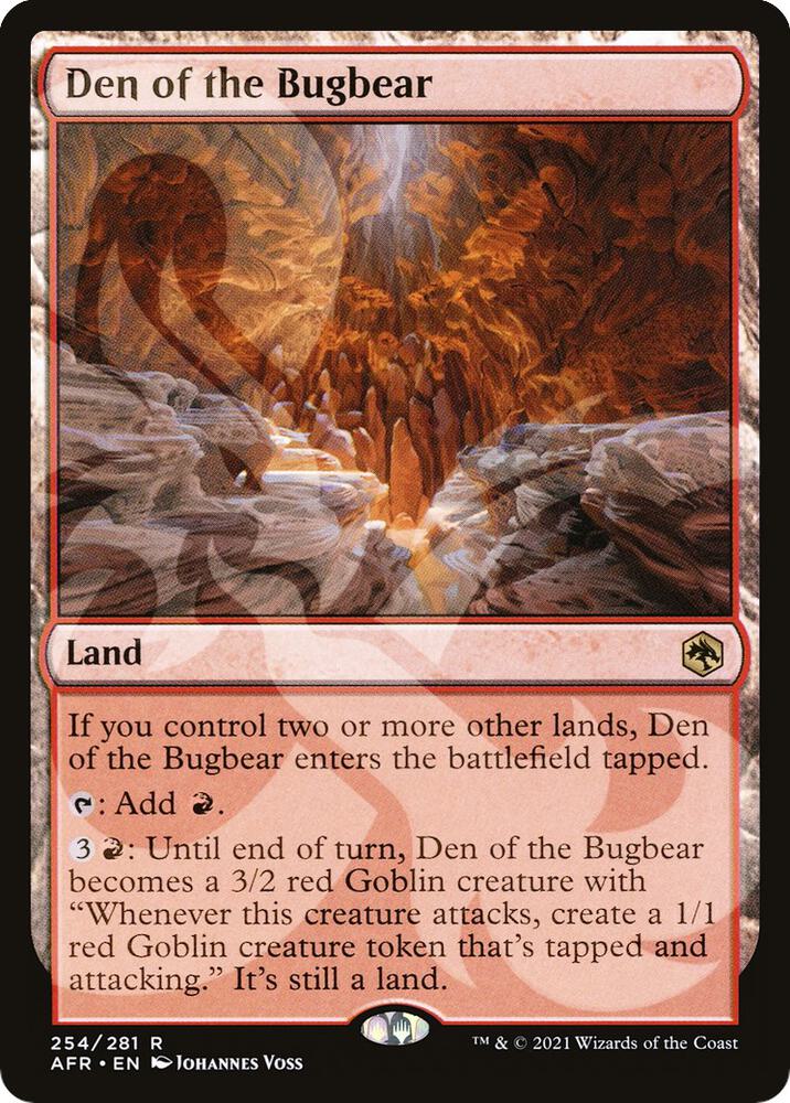 Den of the Bugbear 254 card from AFR Ampersand Promos