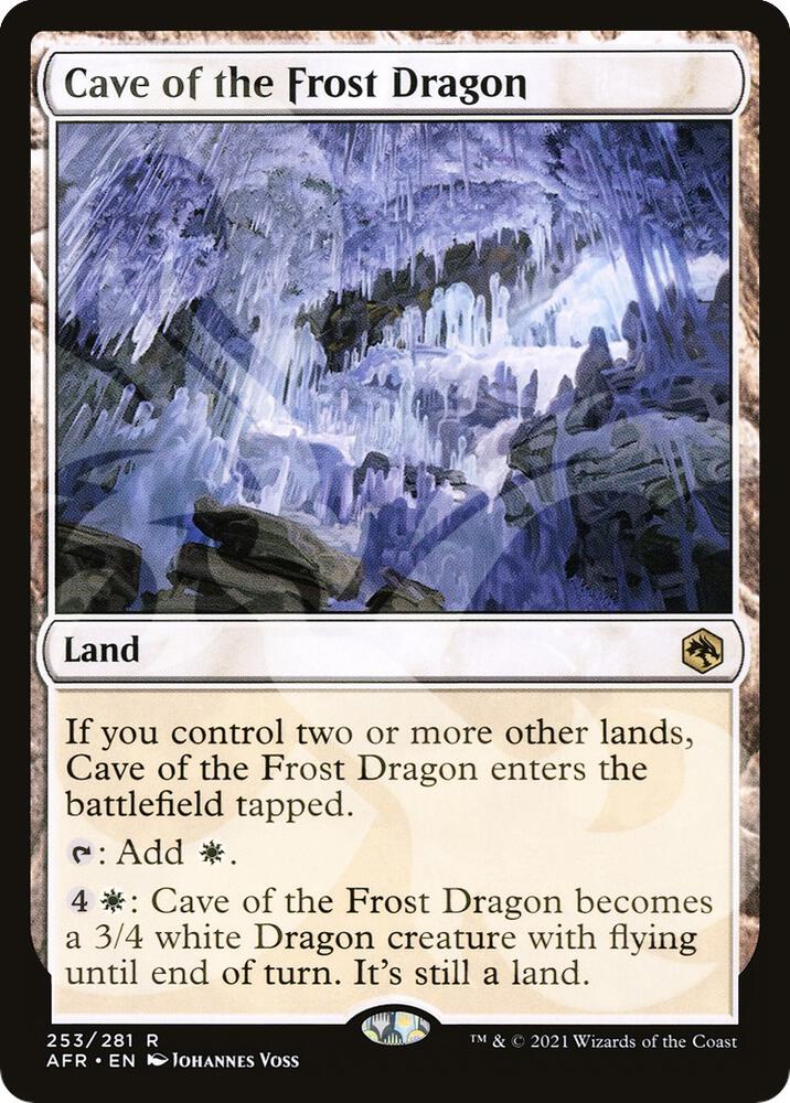 Cave of the Frost Dragon 253 card from AFR Ampersand Promos