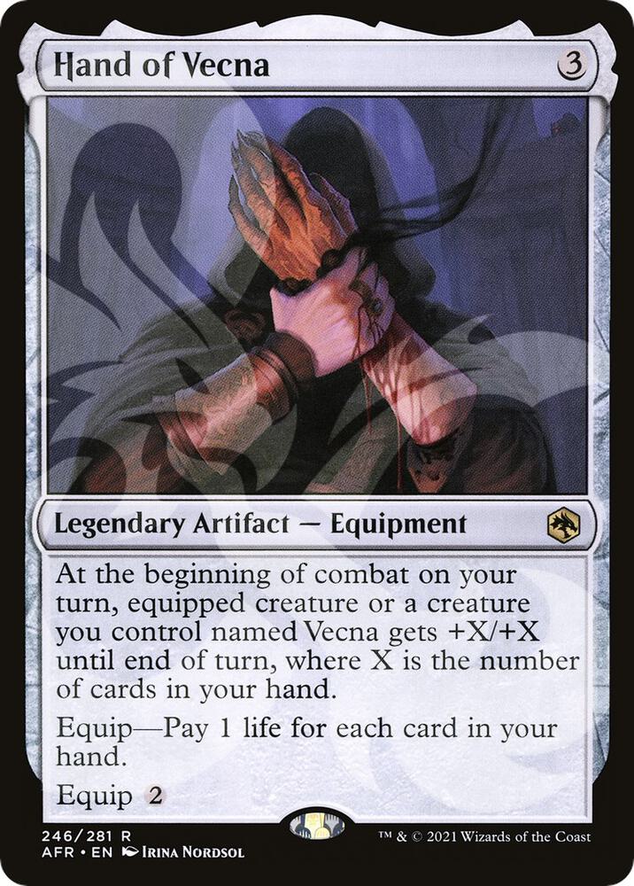 Hand of Vecna 246 card from AFR Ampersand Promos