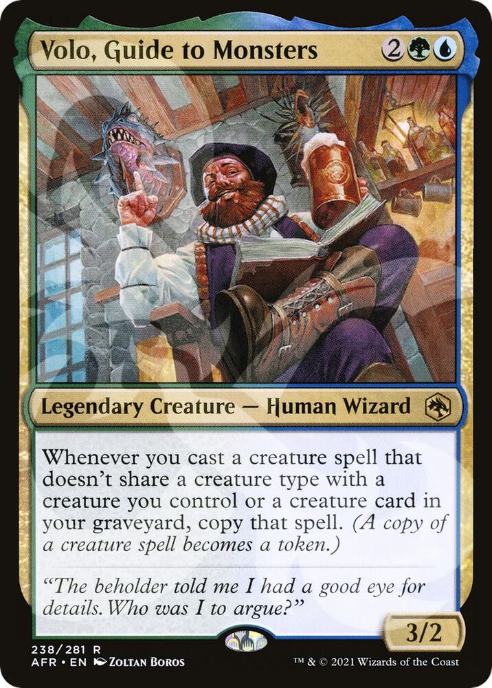 Volo, Guide to Monsters 238 card from AFR Ampersand Promos