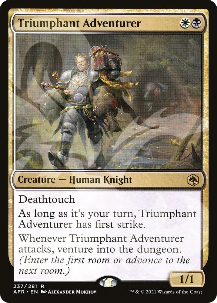 Triumphant Adventurer 237 card from AFR Ampersand Promos