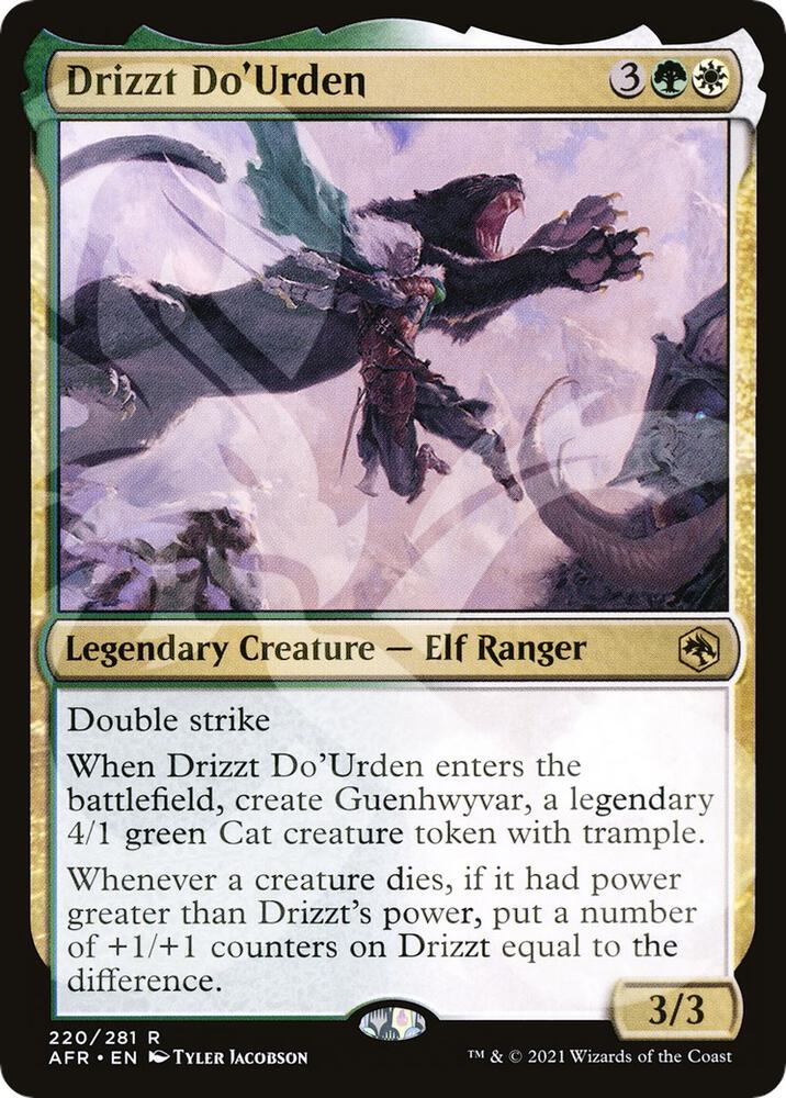 Drizzt Do'Urden 220 card from AFR Ampersand Promos