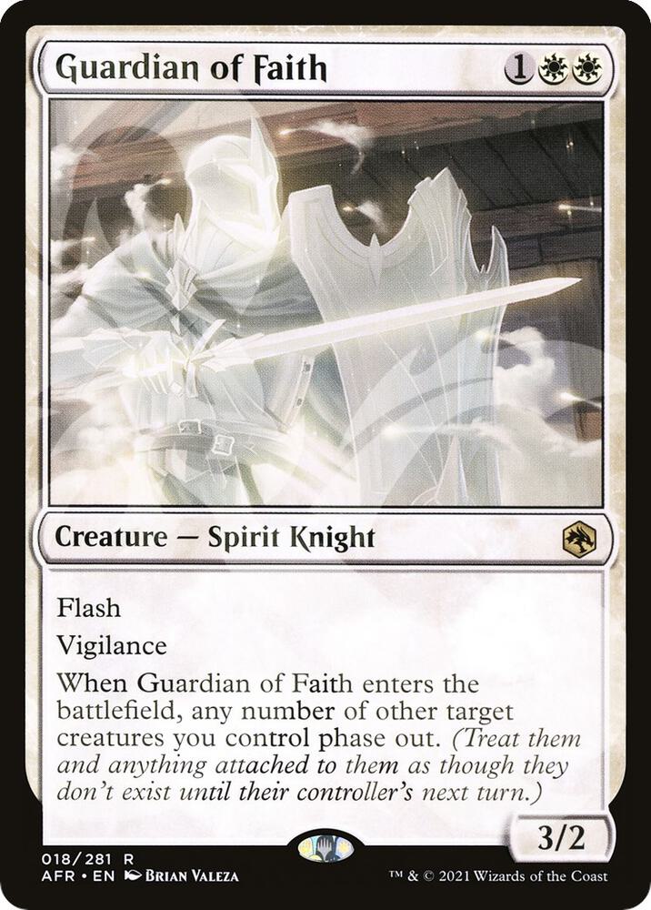 Guardian of Faith 18 card from AFR Ampersand Promos