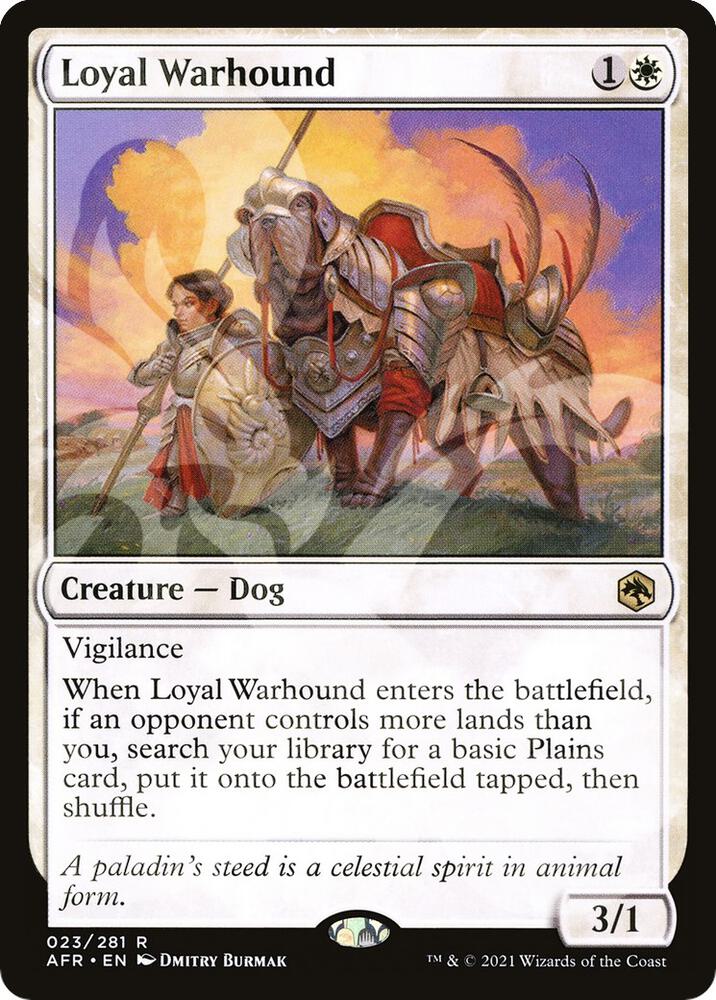 Loyal Warhound 23 card from AFR Ampersand Promos