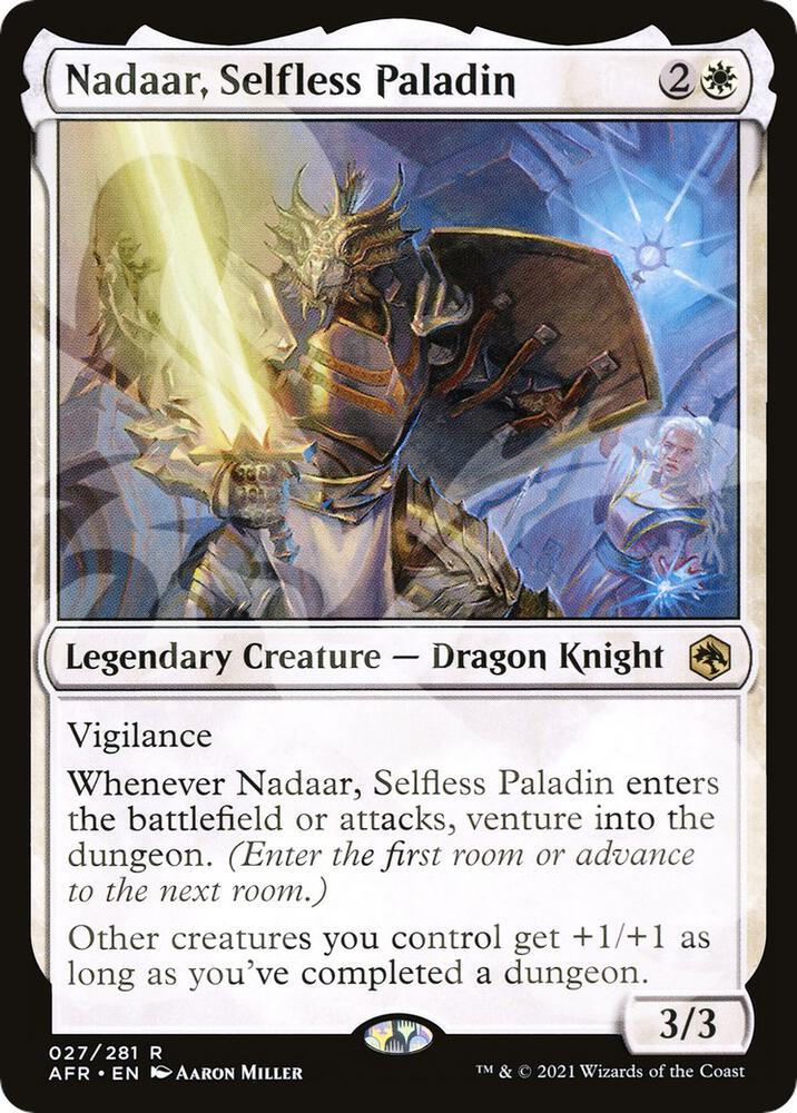 Nadaar, Selfless Paladin 27 card from AFR Ampersand Promos