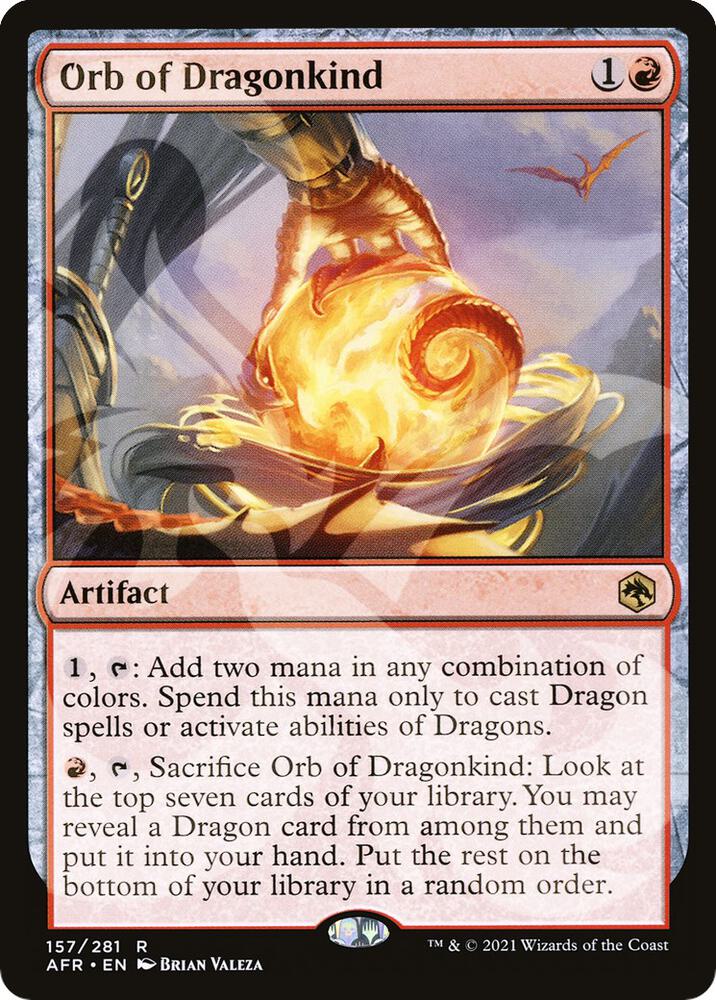 Orb of Dragonkind 157 card from AFR Ampersand Promos