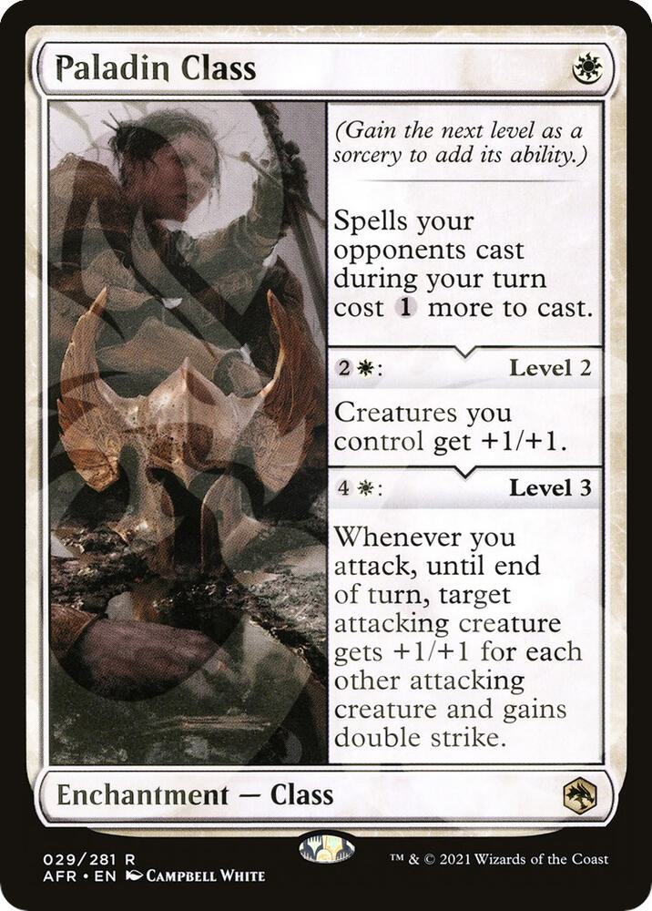 Paladin Class 29 card from AFR Ampersand Promos