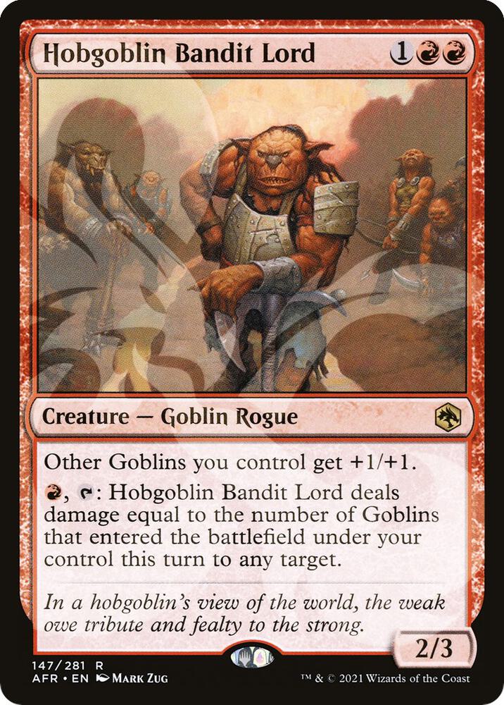 Hobgoblin Bandit Lord 147 card from AFR Ampersand Promos