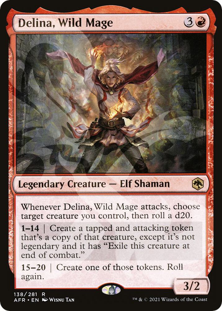 Delina, Wild Mage 138 card from AFR Ampersand Promos