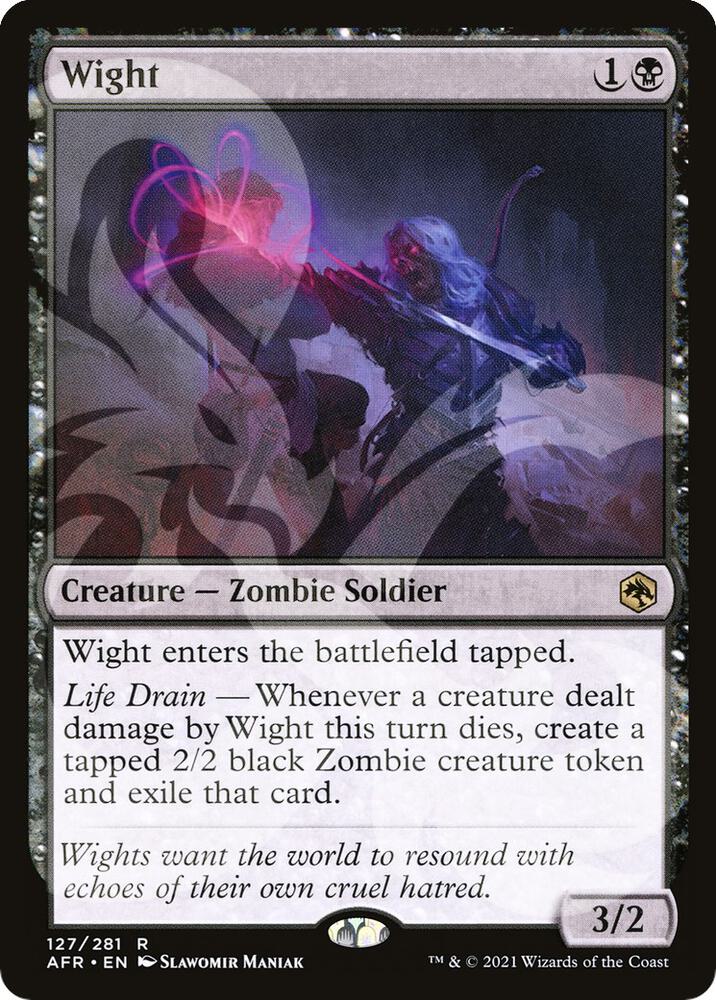 Wight 127 card from AFR Ampersand Promos