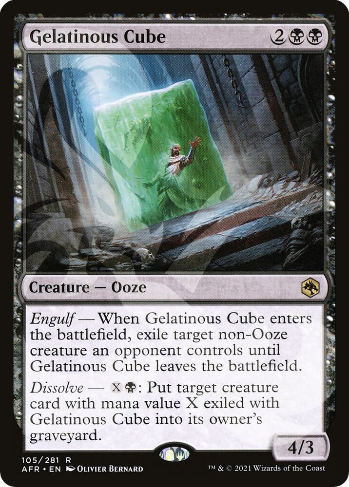Gelatinous Cube 105 card from AFR Ampersand Promos