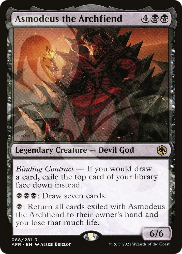 Asmodeus the Archfiend 88 card from AFR Ampersand Promos
