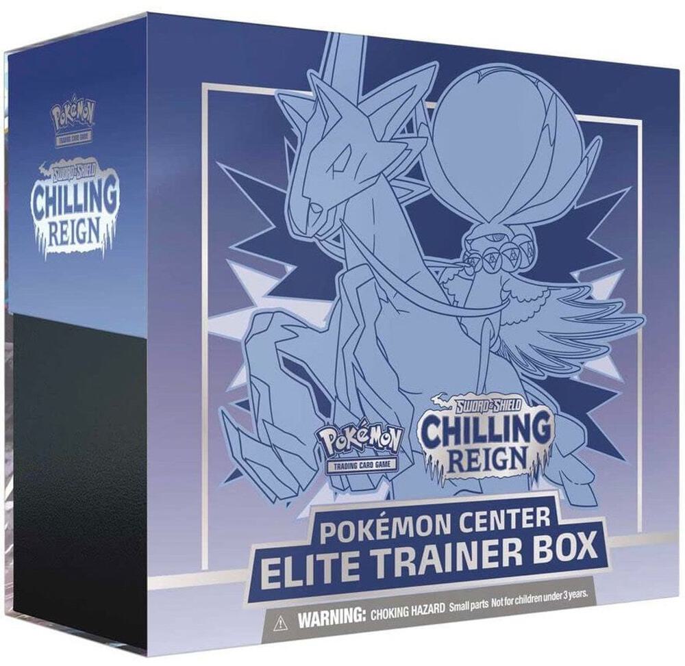 Chilling Reign Pokemon Center Elite Trainer Box [Ice Rider Calyrex] (Exclusive) card from SWSH06: Chilling Reign