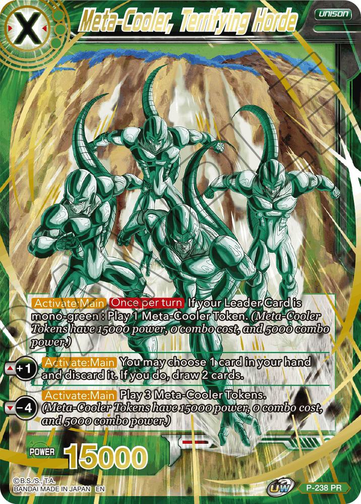 Meta-Cooler, Terrifying Horde (Alternate Art) P-238 card from Special Anniversary Set 2021