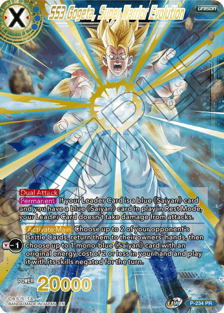 SS3 Gogeta, Super Warrior Evolution (Alternate Art) P-234 card from Special Anniversary Set 2021
