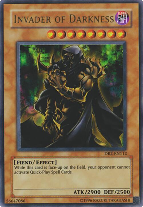 Invader of Darkness DR2-EN112 card from Dark Revelation Volume 2