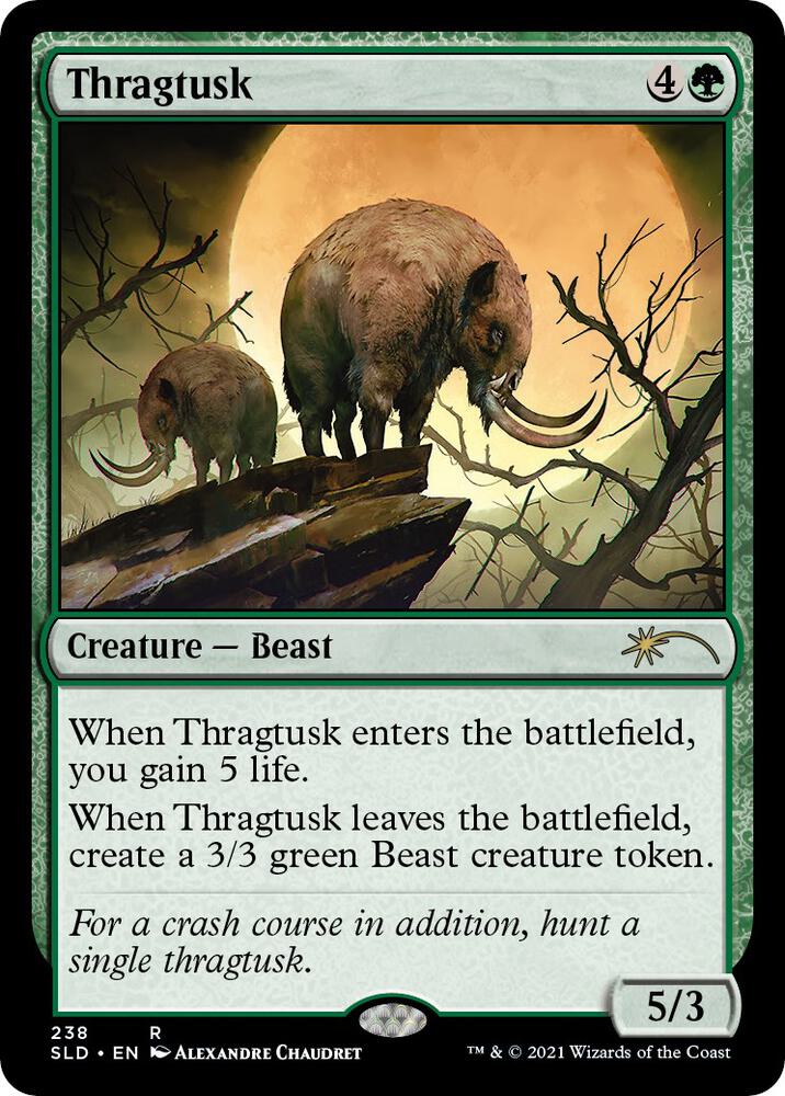 Thragtusk 238 card from Secret Lair Drop Series